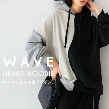 antiqua 웨이브 절개 후디