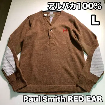 Paul Smith RED EAR 알파카 100% V 니트 스웨터 L