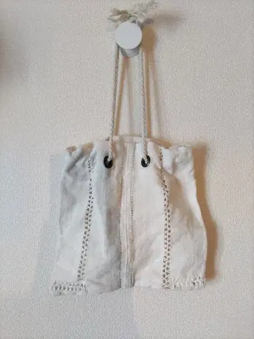 deux chiens 프티삭 앤티크 린넨 숄더백