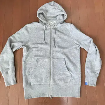 LOOPWHEELER 그레이 후드티 MEDIUM