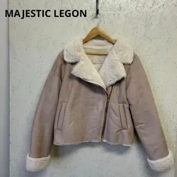 [ 새상품급 ] w8 MAJESTIC LEGON 무스탕 자켓 더스티 핑크