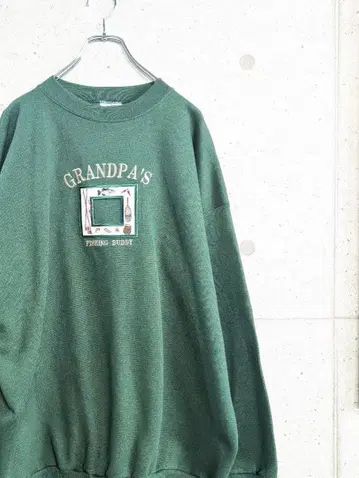 TULTEX 그린 맨투맨 XL 낚시 오버 사이즈