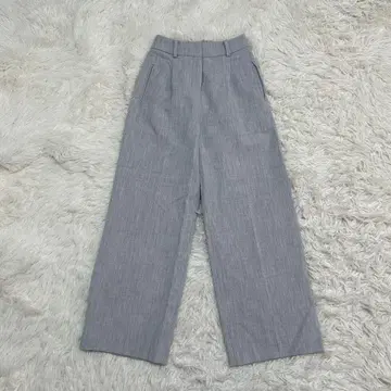 PLST 플라스테 울 블렌드 웜 리저브 와이드 팬츠 그레이