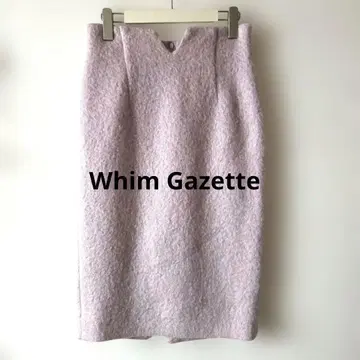 Whim Gazette 윔 가젯 핑크 타이트 스커트 슬릿 38