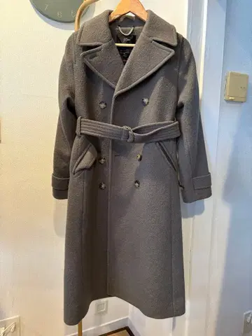 J.Crew 그레이 더블 브레스트 롱 코트