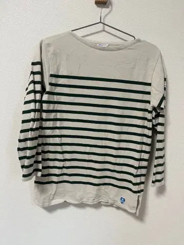 ORCIVAL 스트라이프 긴팔 T셔츠 베이지/그린