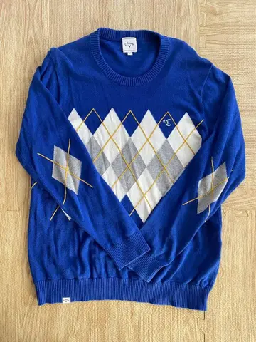 캘러웨이 다이아몬드 패턴 스웨터 L