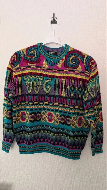 YOSHIYUKI KONISHI 요시유키 코니시 3D 올 패턴 니트 M