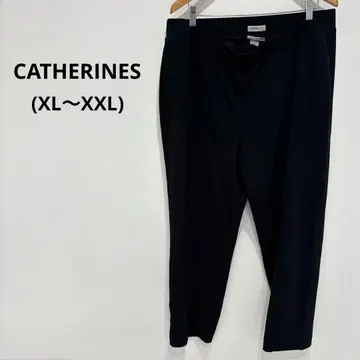CATHERINES (캐서린즈) 블랙 캐주얼 팬츠 (XL~XXL)