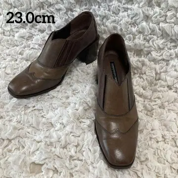 새상품급 라보키고시 워크 부티 숏부츠 사이드 고어 브라운 23cm