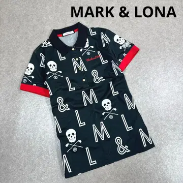MARK & LONA 마크앤로나 골프웨어 스컬 반팔 피케 셔츠