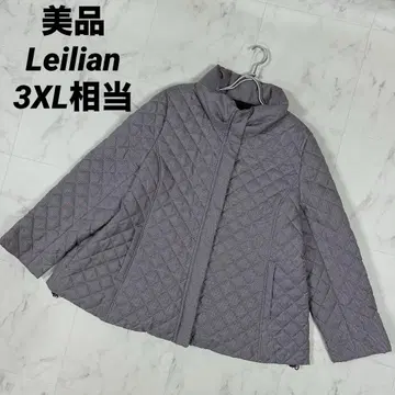 [ 새상품급 ] 최근 모델 Leilian 퀼팅 자켓 스탠드 카라 3XL