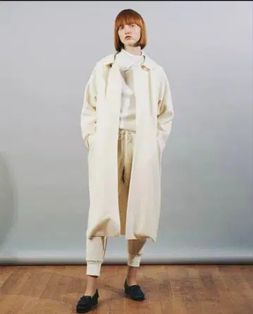 GALERIE VIE 아이보리 롱 코트