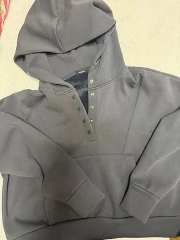 merlot 그레이 후드 부착 후드티