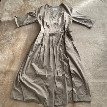 FORK & SPOON 베이지 셔츠 원피스