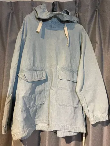 BEAMS 데님 후드티 L 사이즈