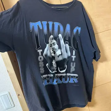 2PAC T셔츠 M사이즈 다크 그레이