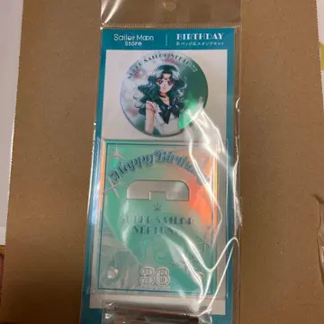 세일러문 스토어 세일러 넵튠 벌스데이 캔뱃지 & 스탠드