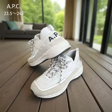 A.P.C. 아페쎄 Run Around 23.5~4cm 스니커즈 화이트