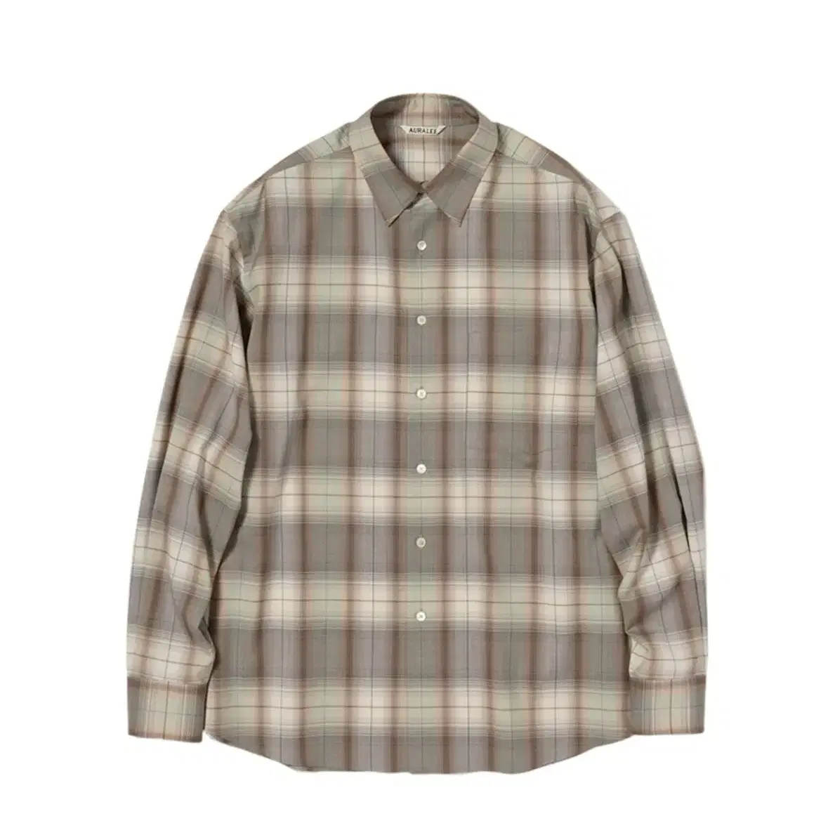 AURALEE | 오라리 Auralee shirt 25ss green stripe size 5 on Bunjang