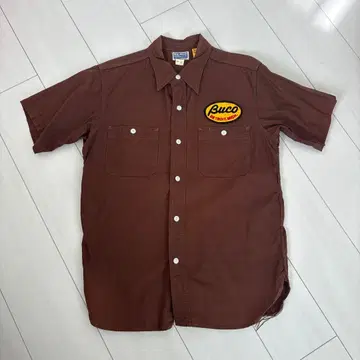 Buco 반팔 셔츠 브라운 15 리얼 맥코이