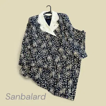 Sanbalard 꽃무늬 실크 수트 13호