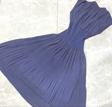 FRAY I.D 플리츠 슬리브리스 롱 원피스