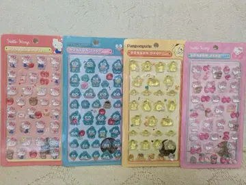 모자 꽁지 드롭 씰 산리오 7세트