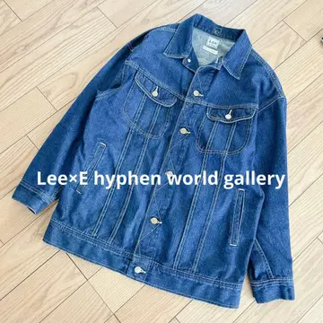 Lee 별주 데님 자켓 G 드롭 숄더 오버 사이즈 F