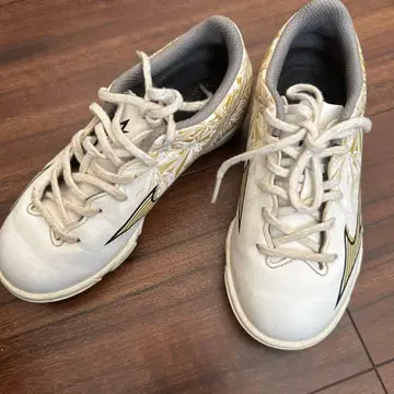 Mizuno 트레이닝 슈즈 화이트/골드 19cm