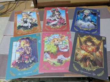 절판 동방project 동방파천궁 ~금화제~ A4 클리어 파일 6장 세트