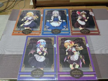 절판 동방파천궁 사쿠야의 메이드 레슨 A4 클리어 파일 5장 세트