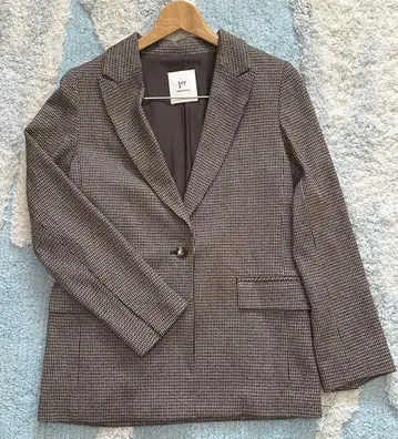 프리미에 아롱디스망 체크 무늬 테일러드 자켓