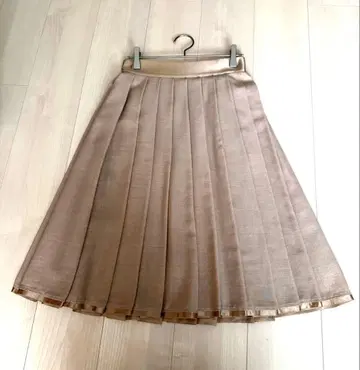 에포카 울 혼방 플리츠 스커트