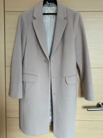 [ Feroux ] 핑크 롱 코트 퍼 포함