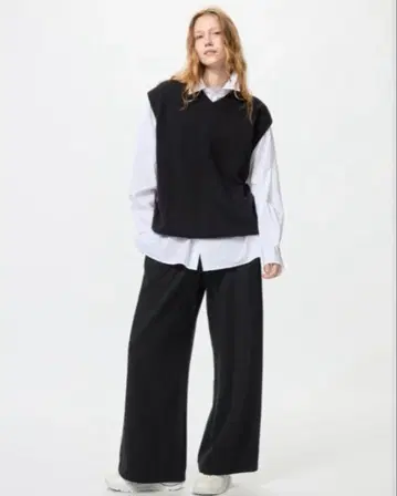 맨투맨 와이드 팬츠/긴 길이