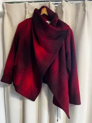 ANNE-VALERIE HASH 랩 자켓 레드