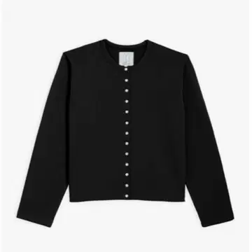 아네스베 agnes b 가디건 프레션 블랙 속기모