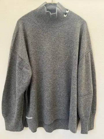 새상품급 [ UNIQLO x 아냐 바인드마치 ] 캐시미어 스웨터 그레이