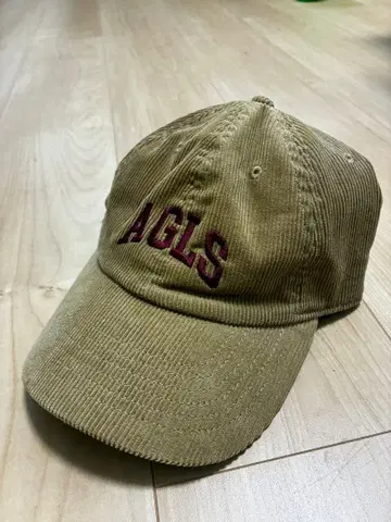 아타라시가쿠노리더즈 AGLS 자수 코듀로이 캡 칼리지 모자