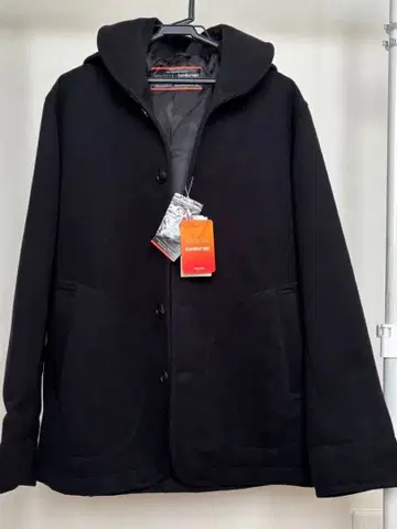 후드 부착 블랙 자켓 택 포함 새상품