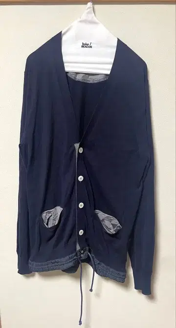 sacai 드로 코드 가디건 2014 네이비 size3 사카이