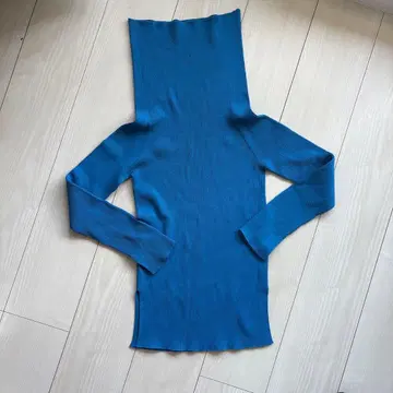 미사용 새상품 에스트네이션 리브 니트 스웨터 파랑 F