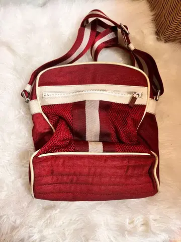 발리 숄더백 빨간색 x 화이트 남성용