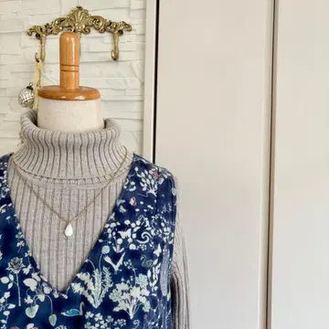 리버티 에어리코트 오버롤 스커트 원피스 요시에