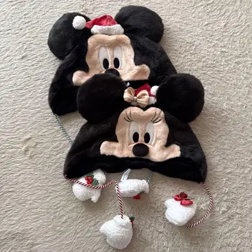 디즈니 크리스마스 미키 미니 팬캡