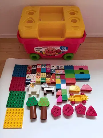 호빵맨 블록 라보 첫 블록 왜건