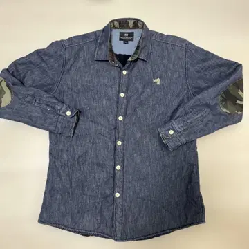 SOCTI & SOOA 데님 셔츠 L 네이비