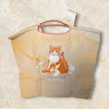 BALL AND CHAIN 고양이 에코백 베이지 L 사이즈