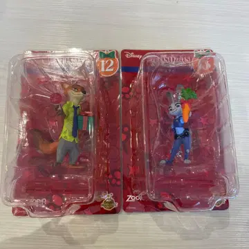 디즈니 오너먼트 복권 2025 닉 & 주디 피규어 2체 세트